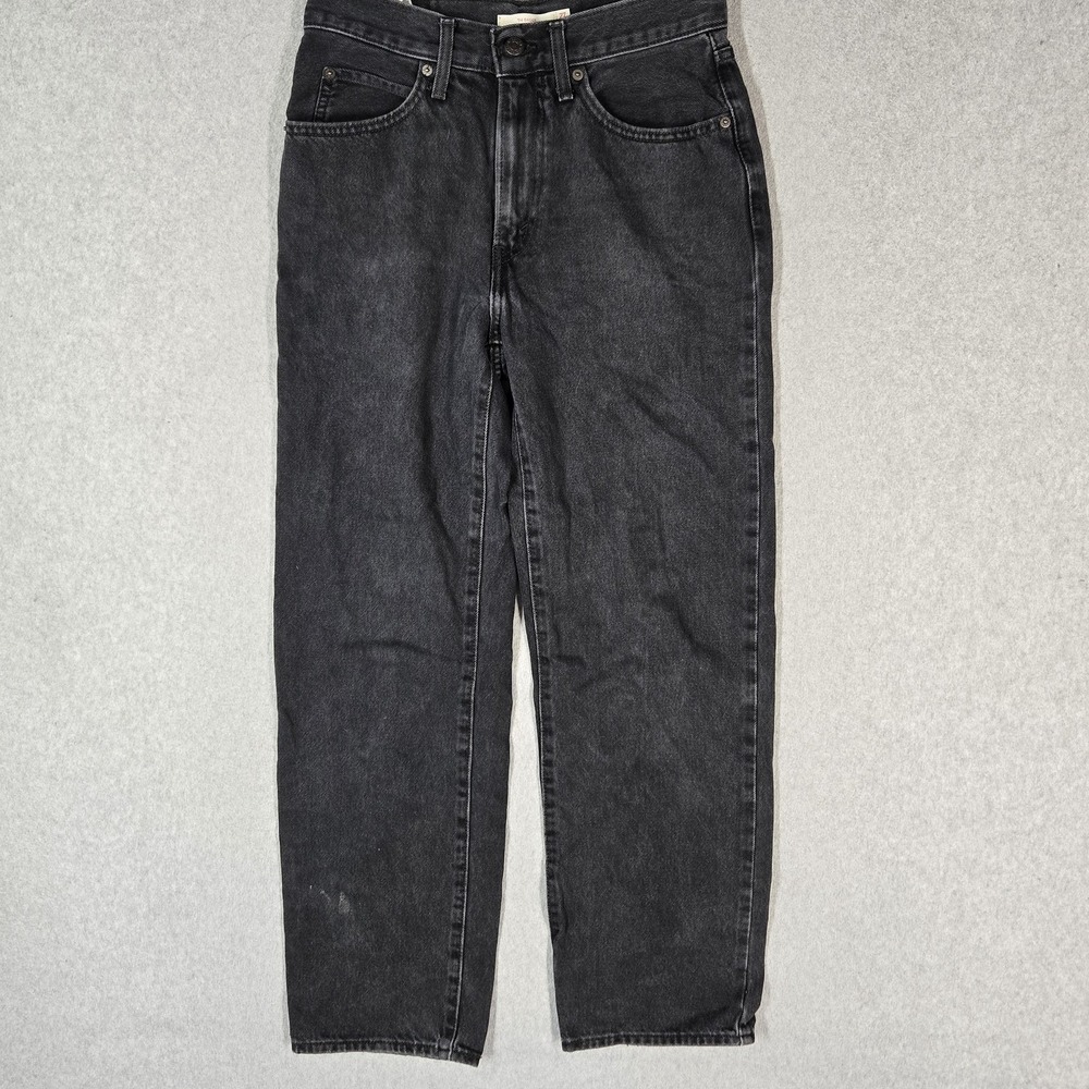Levi's 94 Women Jeans 27X31 Faded Black Denim Baggy Grunge 28" Inseam